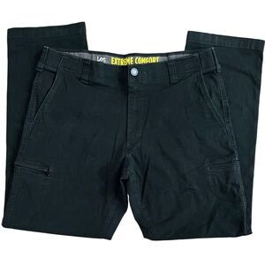 Lee Men's Black Cargo Pants - Extreme Comfort